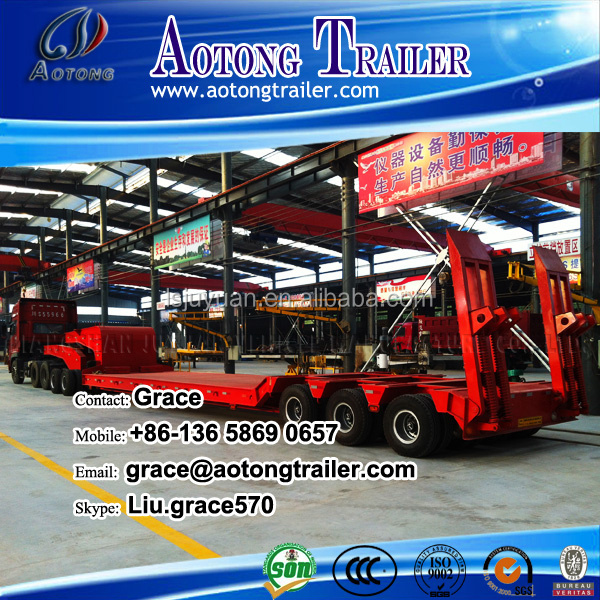 China factory heavy-duty truck use Low Bed towing dolly semi trailer for sale