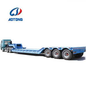 40ft 100ft 200 ton 120ton 150 T 70 ton long low bed truck roll mafi trailer for sale