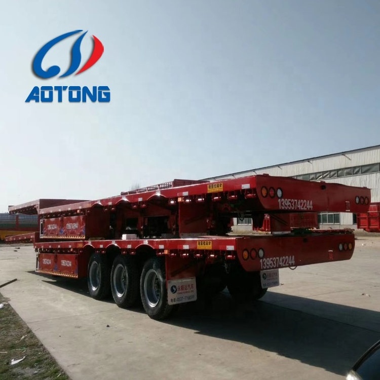 2 axles CCC certificate tanzania used flatbed trailer for sale with parts fruehauf trailer