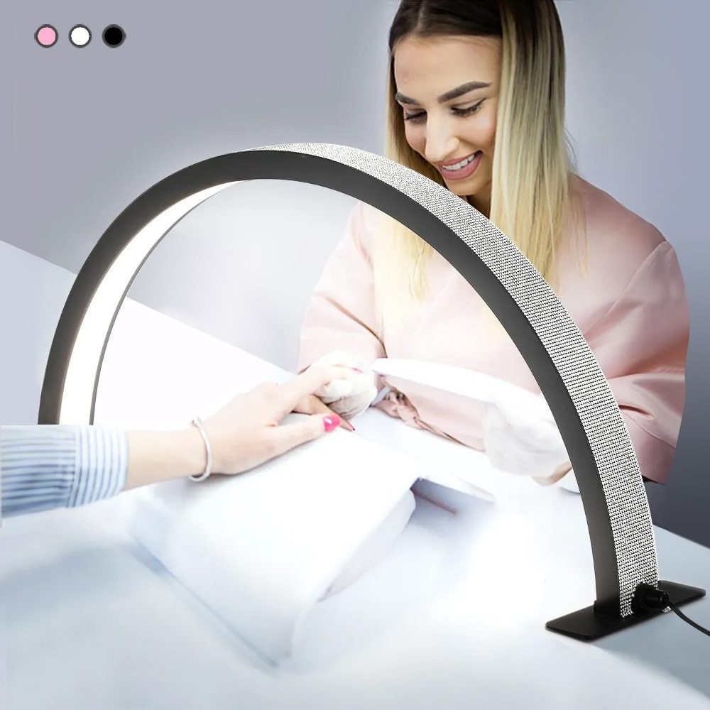 Moon Shape Table Nail salon Lamps Stepless Adjustment eclipse desk moon glitter lash lamp Wholesale