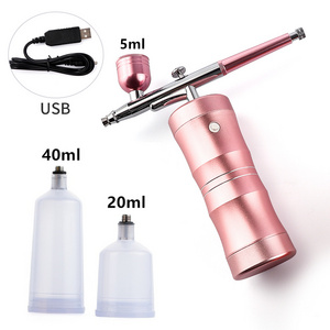 Hand hold 0.35mm Air compressor tattoo eyebrow makeup airbrush gun kit nail art paint machine spray compressor airbush