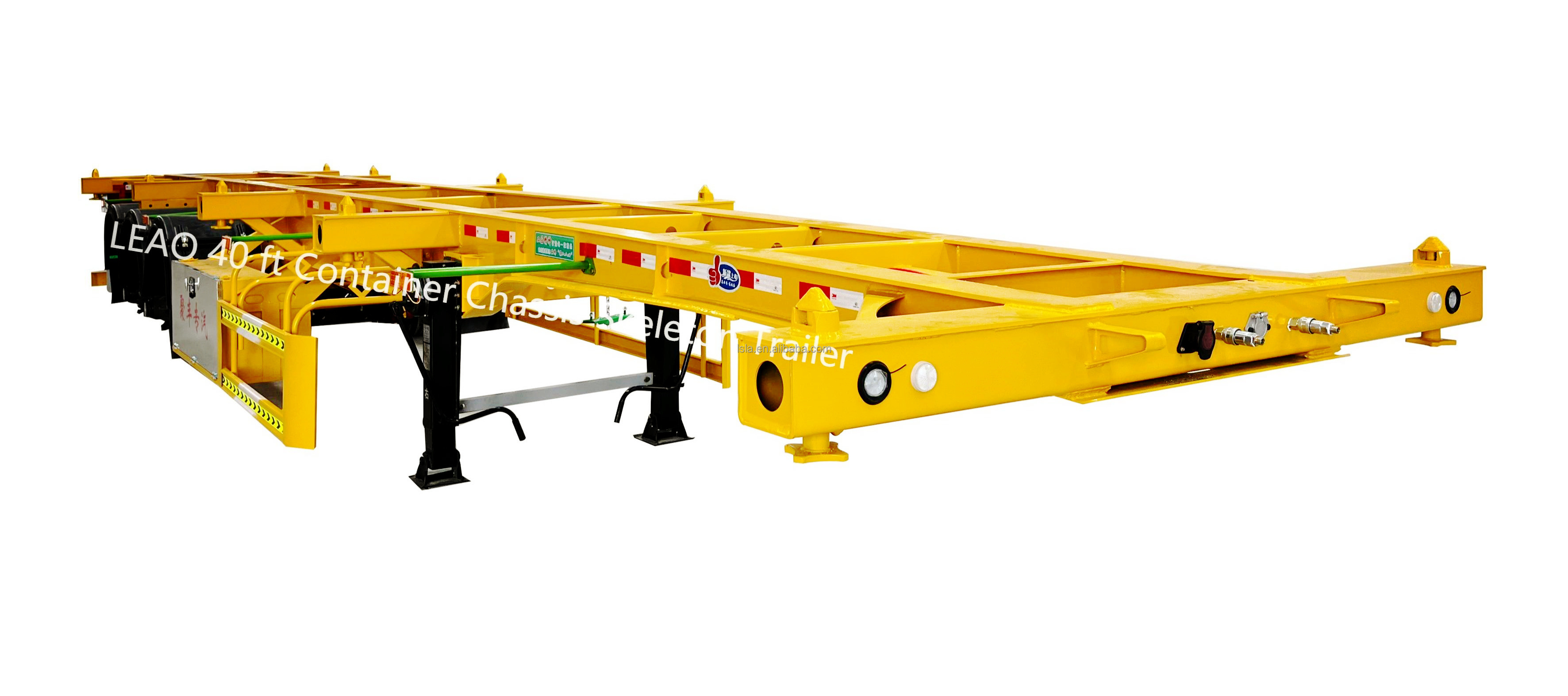 40' Container Chassis Trailer Intermodal Chassis with twist lock 20ft skeleton container semi trailer