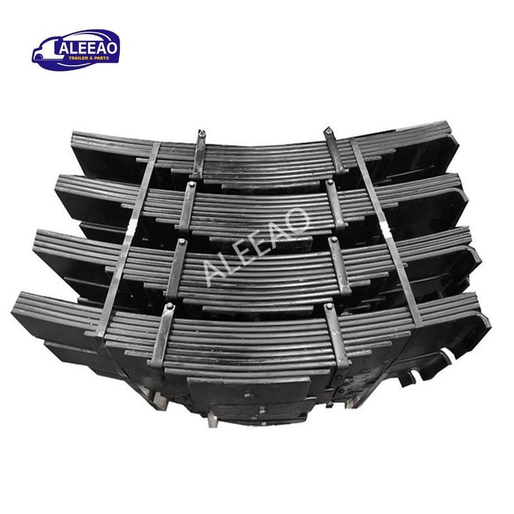 Lower Price Spring 90mm 120mm Width New Used Truck Trailer Spare Parts Steel Leaf Spring Suspension