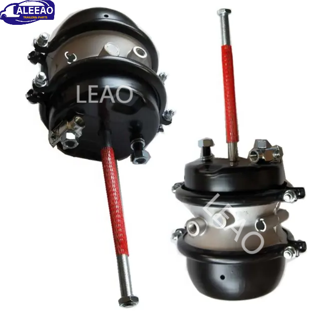 LEAO Best Quality T24/30 Air Spring Long Stroke Trailer Brake Actuator Double Brake Chamber t24/30