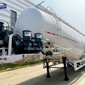 ALEEAO Factory direct sale 35 cbm 45m3 4 axles 60m3 Cement Tanker dry bulk cement remolque silo semi trailer with V Shape