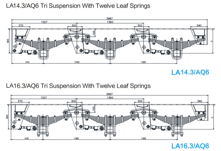 Hot quality  suspension used torque arm semi trailer truck parts trailer suspension parts torque arm suspension xontrol arm