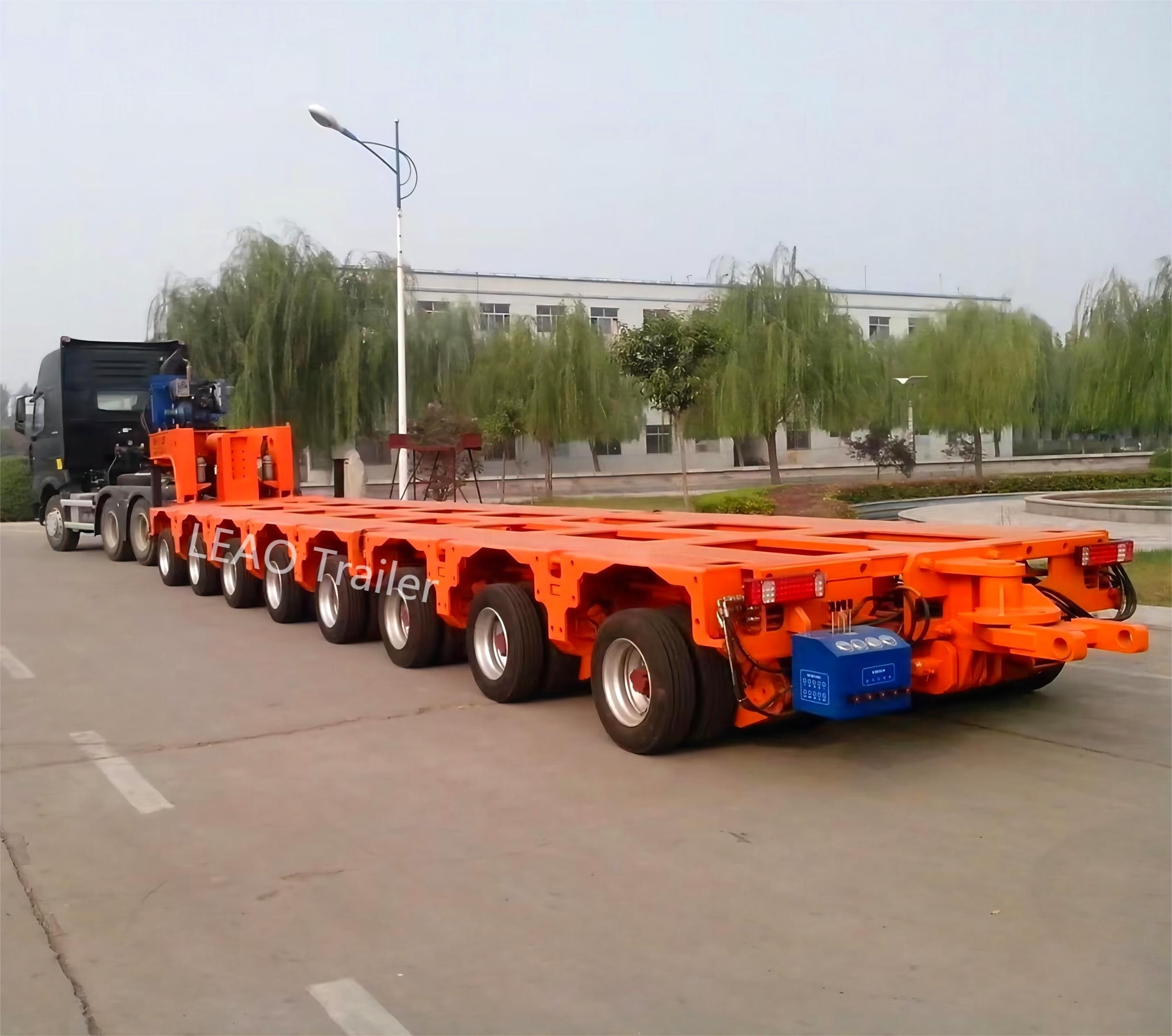 200 Ton Heavy Haul Modular Trailer Multi axle spmt self propelled trailer modular  200 ton--500 ton hydraulic modular trailer