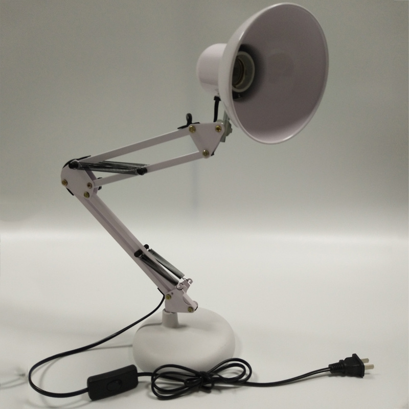 Home Decorative Metal Adjustable Long Swing Arm Table Lights LED Reading Lamp on the desktop desk lamp