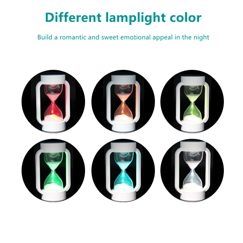 Colorful Changing Gravity Sensor Time Hourglass Light LED Night Desk Light For Gaming