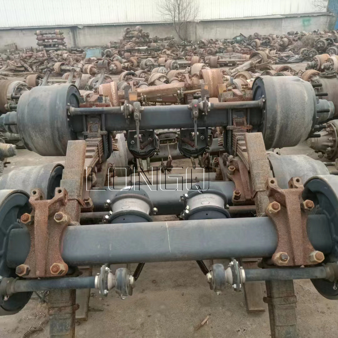 used semi trailer  bpw 3 axles used boogie axle assembly torsion rear axle for sale