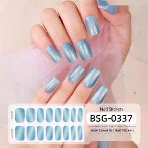 Non-toxic popular nail sticker wholesale nail polish custom nail wraps