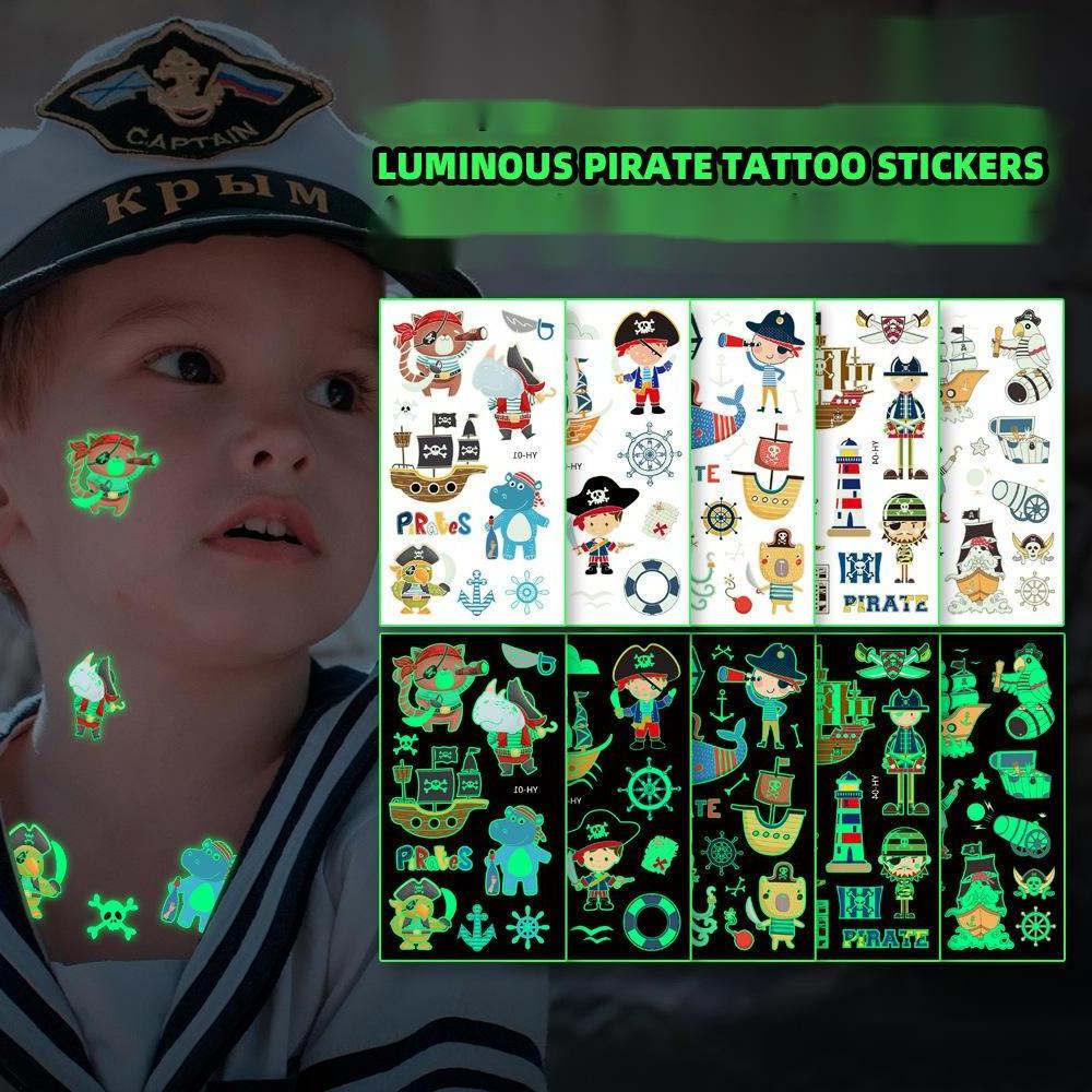 Customize Hot Lovely Piraat Tattoos Children Kids Cartoon Animal Temporary Tattoo Sticker tattoos for kids