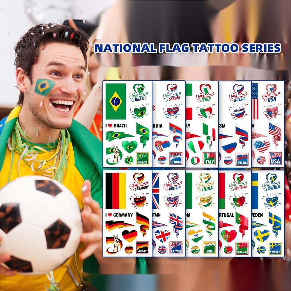 Custom And Wholesale Festival Sport Waterproof Argentina Temporary Tattoos Turkey Flag Tattoo