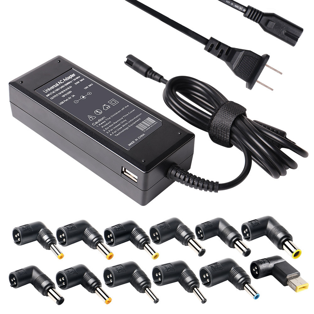 40W 45W 65W 70W 90W Slim Laptop Universal Charger Power Adapter with 8 to 12 tips Universal Laptop Charger