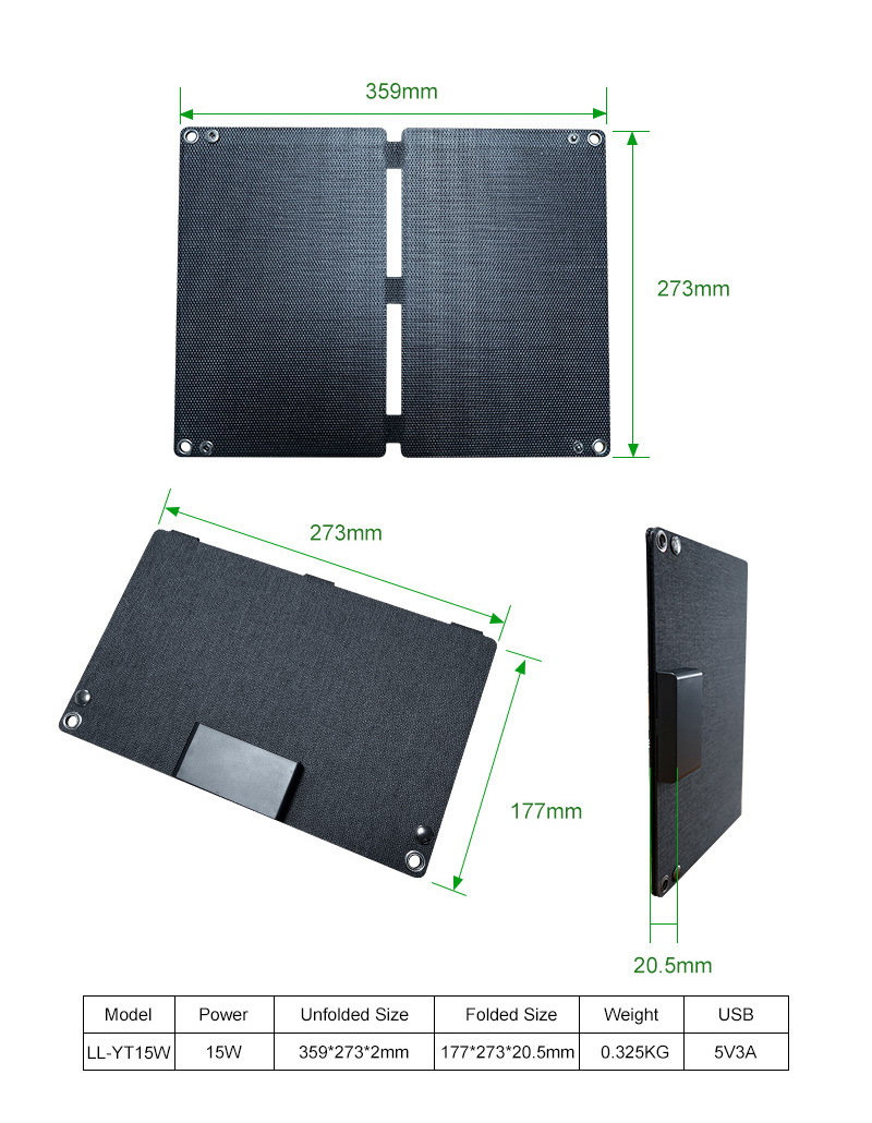 Portable Solar Cell Panel,Outdoor Solar Panel Charger, Lightweight Micro Solar Panels for Cell Phone Light