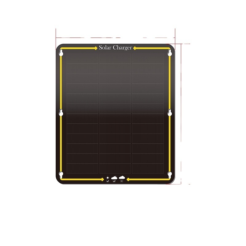 LLSOLAR 15W portable amorphous silicon solar panel trickle charger maintainer for car boat