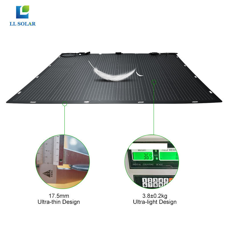 High efficiency ETFE Flexible solar panel 100w 140w 180w 200w 260w 300w bendable mono Flexible solar panel