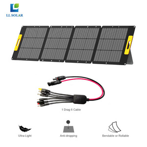 Camping  Portable Solar Panel  200 watt  Foldable Flexible rv mc4 charger for Ecoflow Goalzero Yeti Jackery Battery Power bank