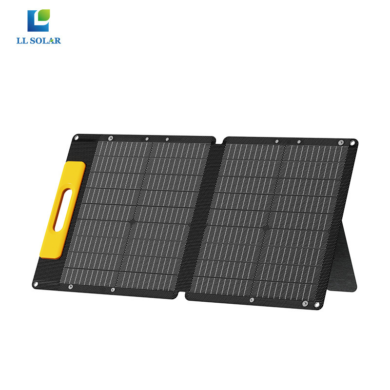 60W 18V 12V Flexible Portable Solar Power Panel Fold Charger Manufacturer In China For Rv Boat Cabin Tent Or Any Irregular Roof