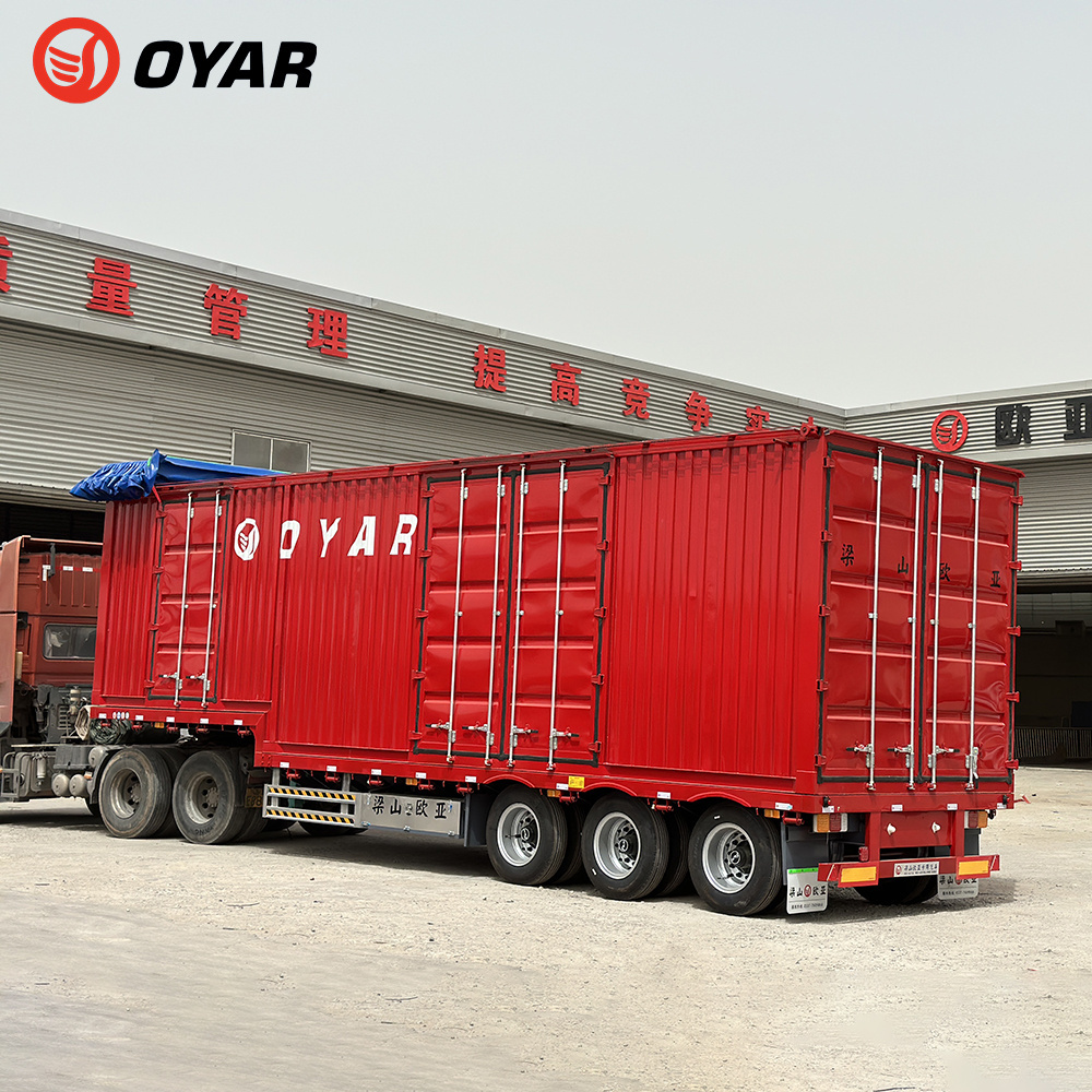 Tri-Axle 40 Ton 50 Tons 20ft 40ft 50ft 53 Foot Sideload Container Chassis Flatbed Semi Trucks Trailer For Sale