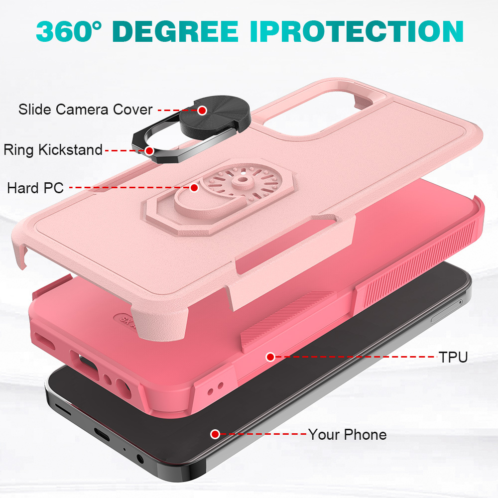 2024 New Drop Protection Case Camera Screen Guard Bulk Kickstand  For Samsung Wholesale Phone Cases For Sam A15 5G