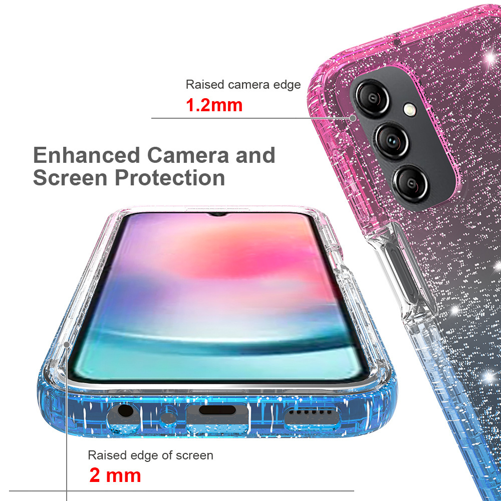 New Product 2023 Sparkle Glitter Cell Phone Accessories Case For Samsung Mobile Phone Case For Samsung Galaxy A24 4G A25 5G