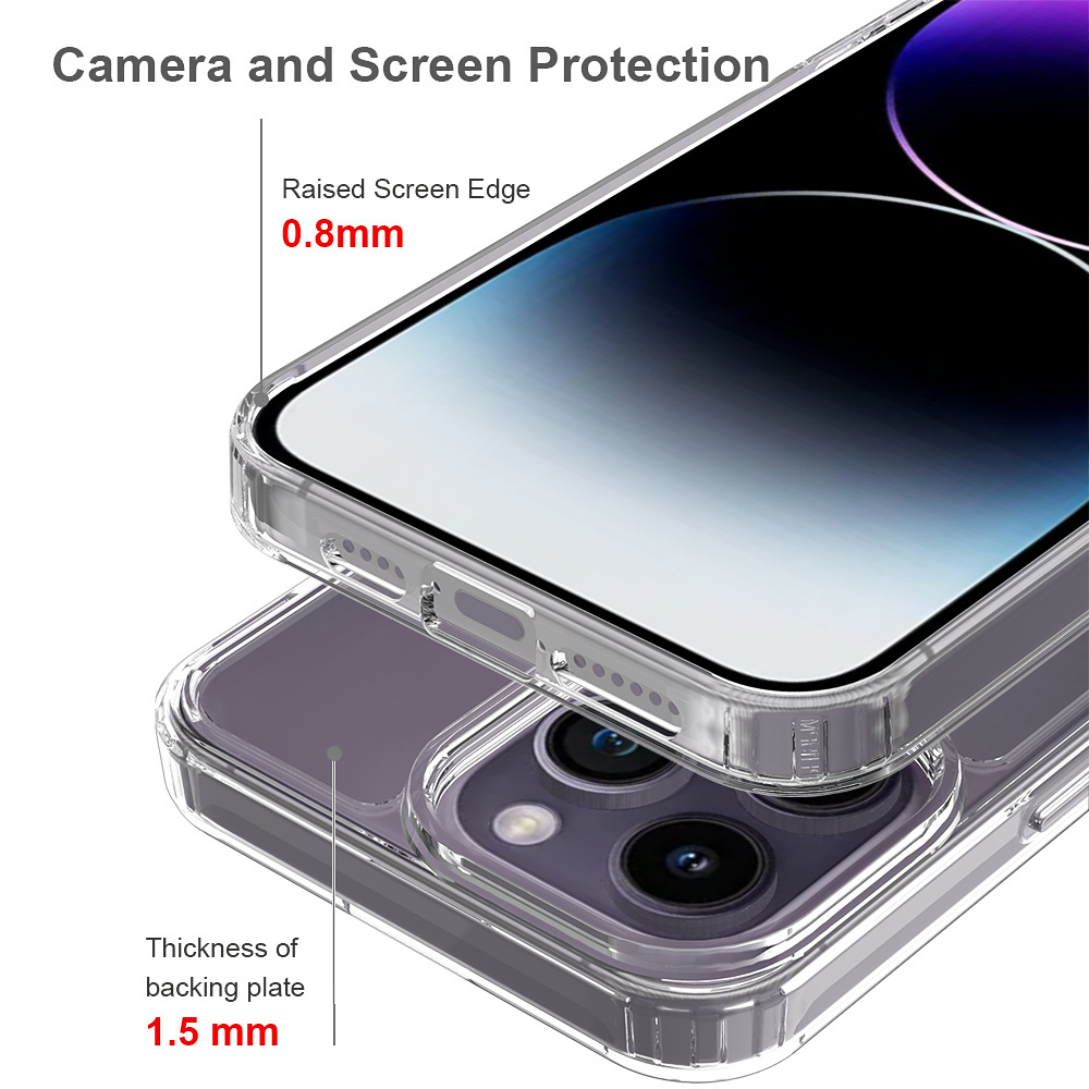 Wholesale Drop-resistant Transparent Phone Case For Apple Iphone 15 Pro Max Clear Space Case