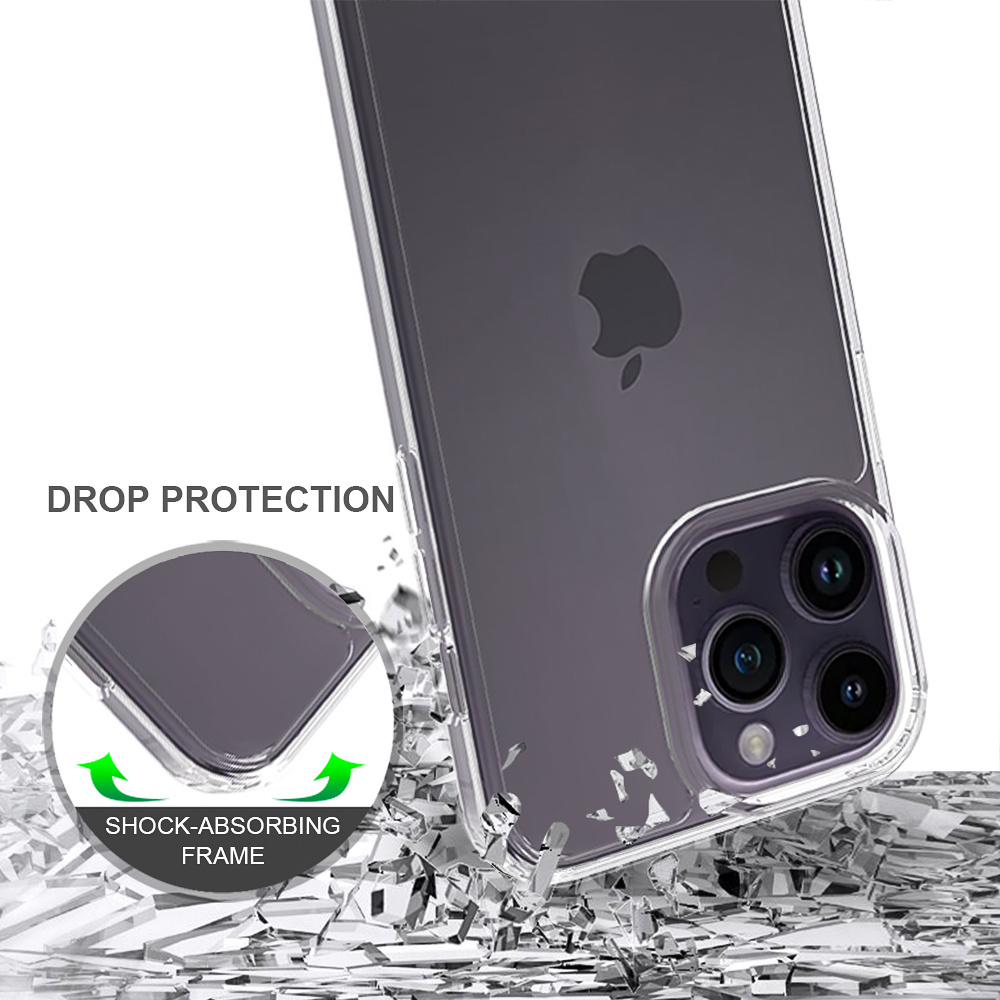 Wholesale Drop-resistant Transparent Phone Case For Apple Iphone 15 Pro Max Clear Space Case