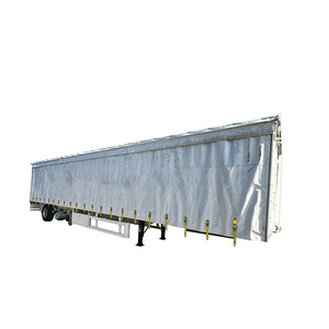 New 53 Ft 3axle canvas cover side curtain type Enclosed cargo box container trailer