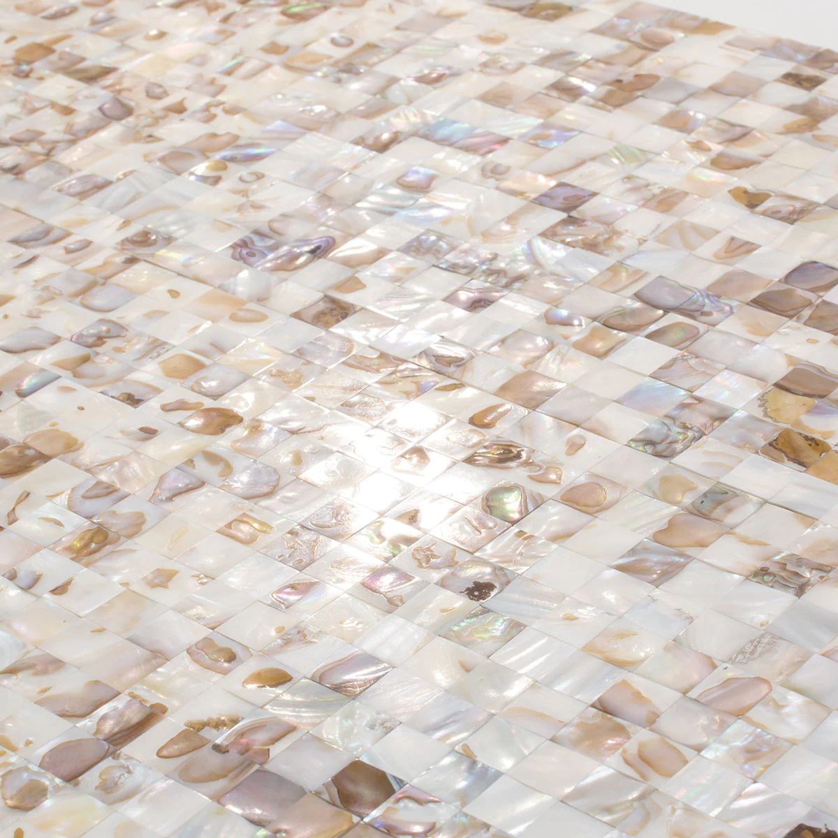 Art Cube 3d Natural Colorful Self Adhesive Peel And Stick Seamless Oyster Sea Seashell Square Mosaic Tile