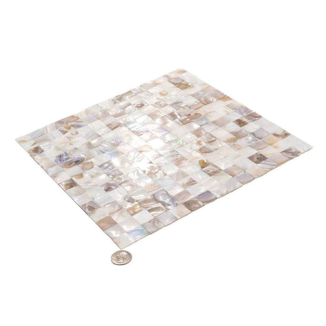 Square Shell Mosaic Tile Seashell Mosaic Floor Backsplash Shell Mother Of Pearl Mosaic Tile