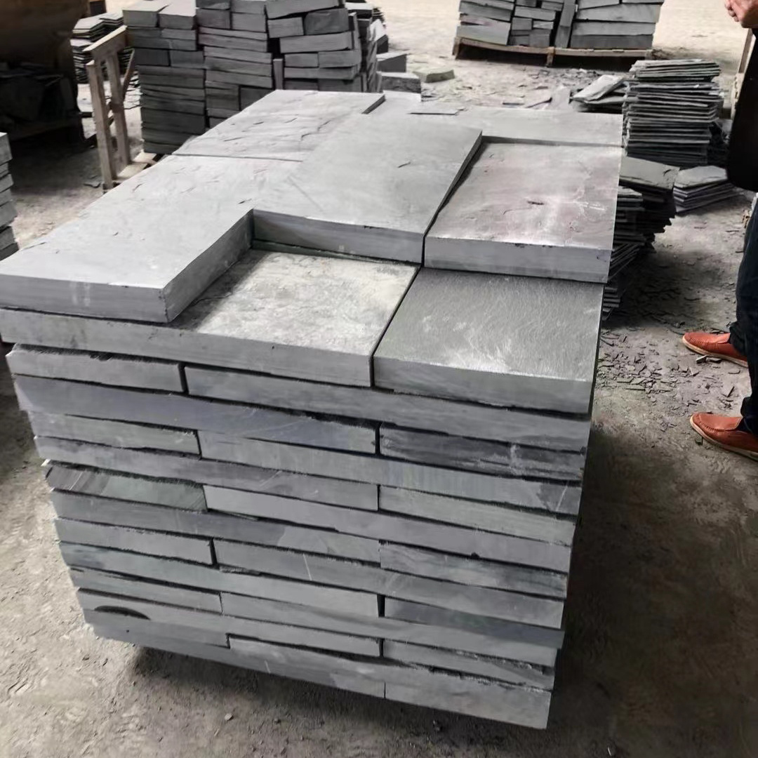 Custom Tiles Natural Slate Floor Tiles Non-fading Non-slip Bluestone Slate Large Slabs