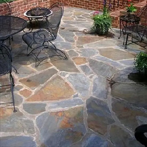 Cheap Naturel Rust Slate Stone Garden Paving Floor Landscaping Flagstone Patio Pavers