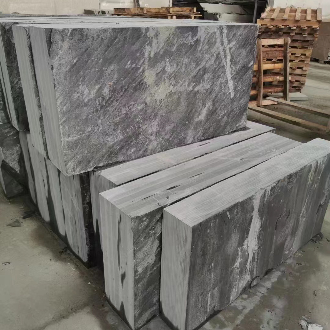 Custom Tiles Natural Slate Floor Tiles Non-fading Non-slip Bluestone Slate Large Slabs