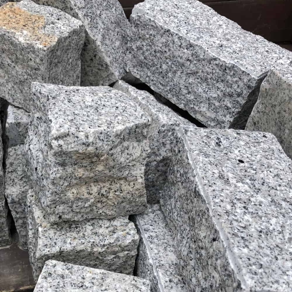 Outdoor Nature Split Gray 10*10 Paving Stones Tumbled G603 Granite Edging Cobblestone Paver