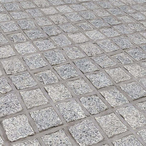 Wholesale Chinese Small Block Grey Granite Black Cobble Stone Outdoor Garden Park Driveway Paving Granite Stone