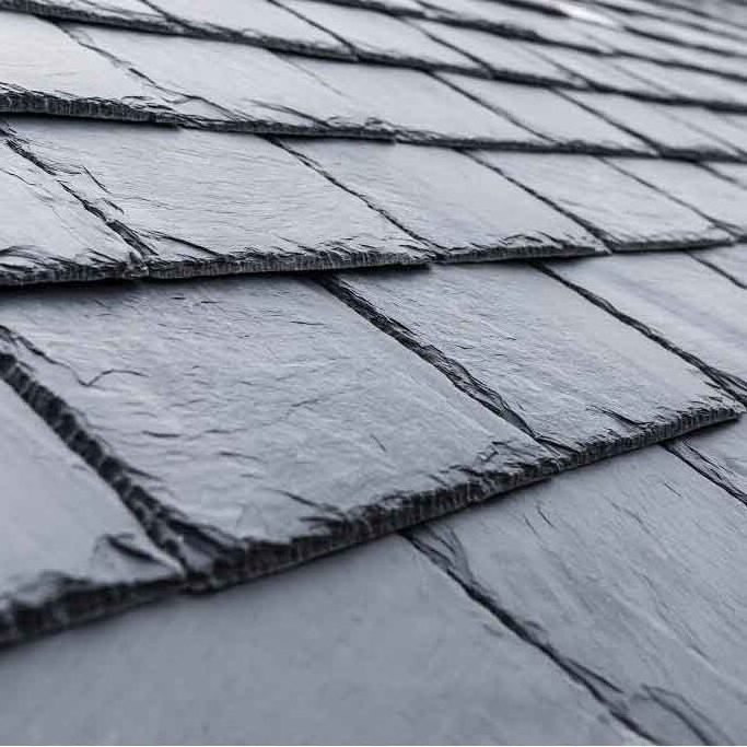 Modern Classic Roofing Slab Natural Rock Stone Roofing Sheets Non-Weathering and Unfading Black Slate Roof Tiles for Villas