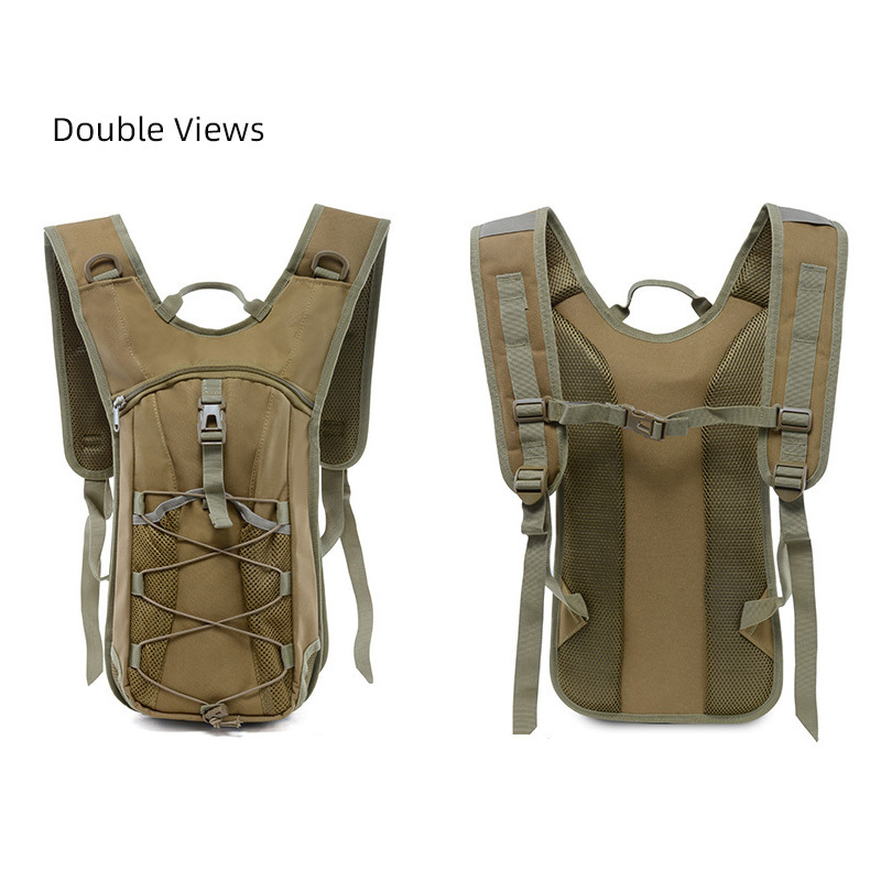 OEM Custom logo lightweight running 2L 3L TPU Water bladder men tactical Fabric water backpack