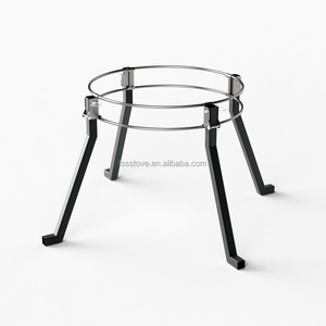 Foldable Fire Pit Stand Stove movable stand Stainless steel stand for outdoor stove fire pit on deck grass