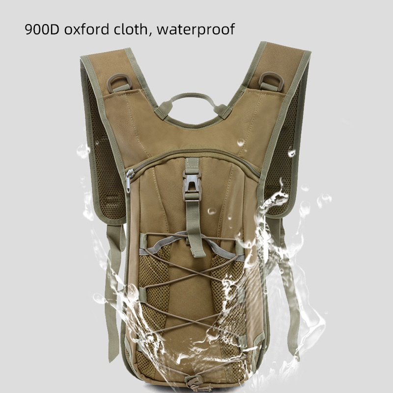 OEM Custom logo lightweight running 2L 3L TPU Water bladder men tactical Fabric water backpack