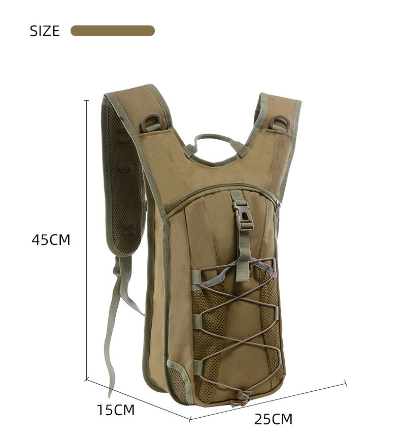 OEM Custom logo lightweight running 2L 3L TPU Water bladder men tactical Fabric water backpack