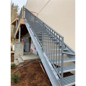 Customized Design Metal Steel Stair Carbon Stainless Steel Staircase Outdoor