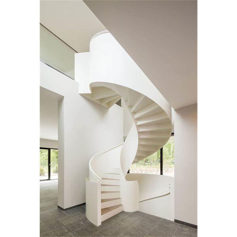 Customized Design Stairs Steel Marble Glass Floating Curved Spiral Straight Stairs