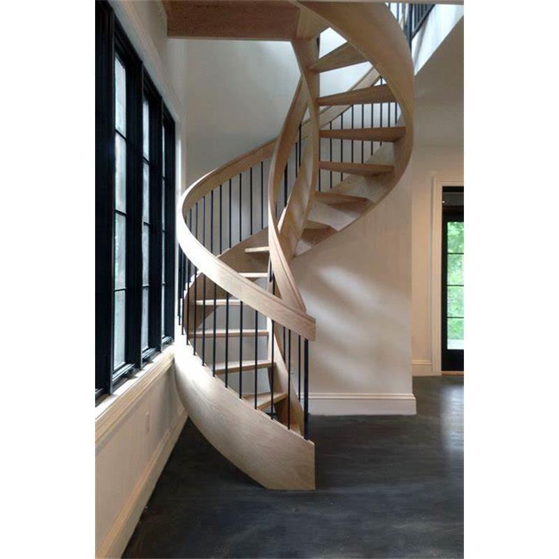 Customized Design Stairs Steel Marble Glass Floating Curved Spiral Straight Stairs