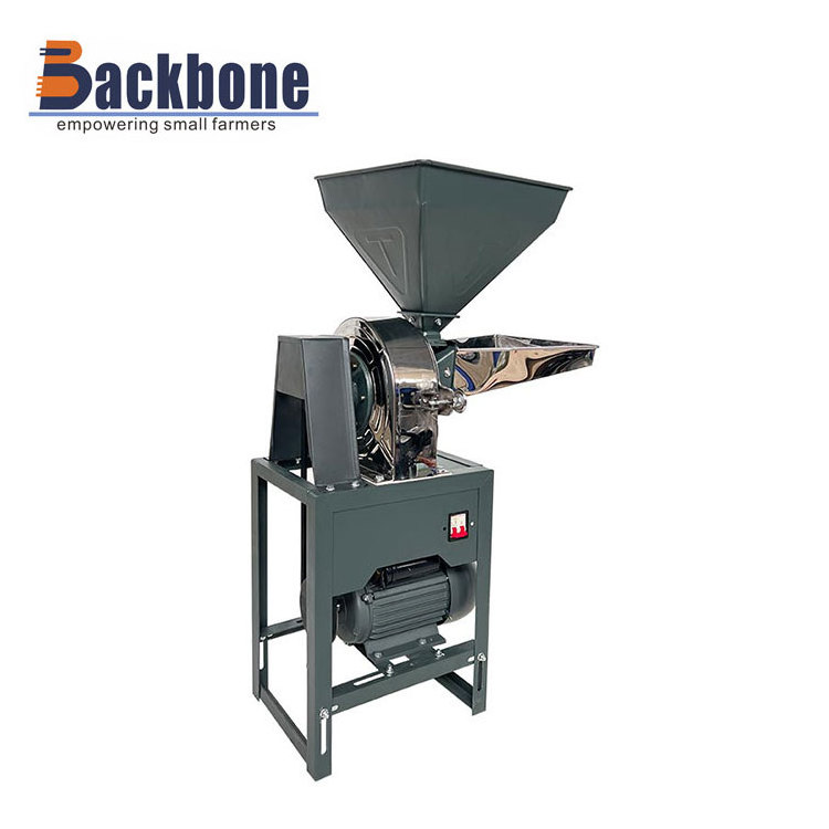 Backbone machinery stainless steel chili  flour milling machine/pepper crusher electric flour mill BB-F21S