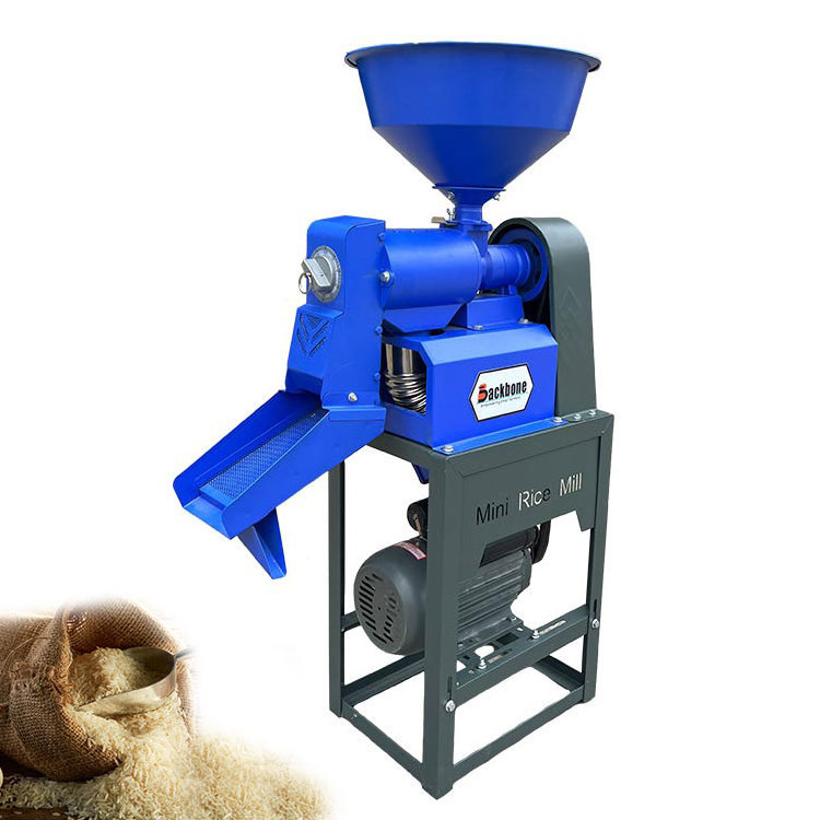 New Design Mini Rice Milling Machine Without or With 1 Phase 220V Electric Motor