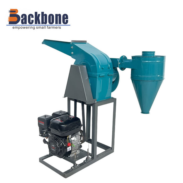 Backbone Machinery feed crusher and grinder grass feed processing machine  corn rice husk maize grinding machine hammer mill