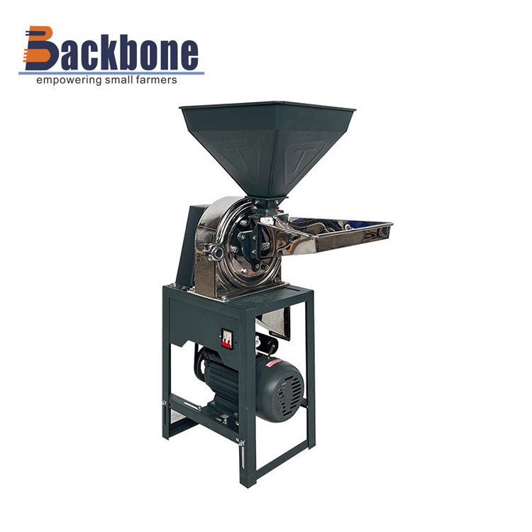 Backbone Machinery China stainless steel  spice herb mill grinder mushroom rice hull pulverizer machine