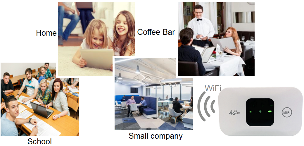 MF800 4G Mobile WiFi Hotspot Lsun wireless sim card 4G LTE Cat4 pocket WiFi router with battery