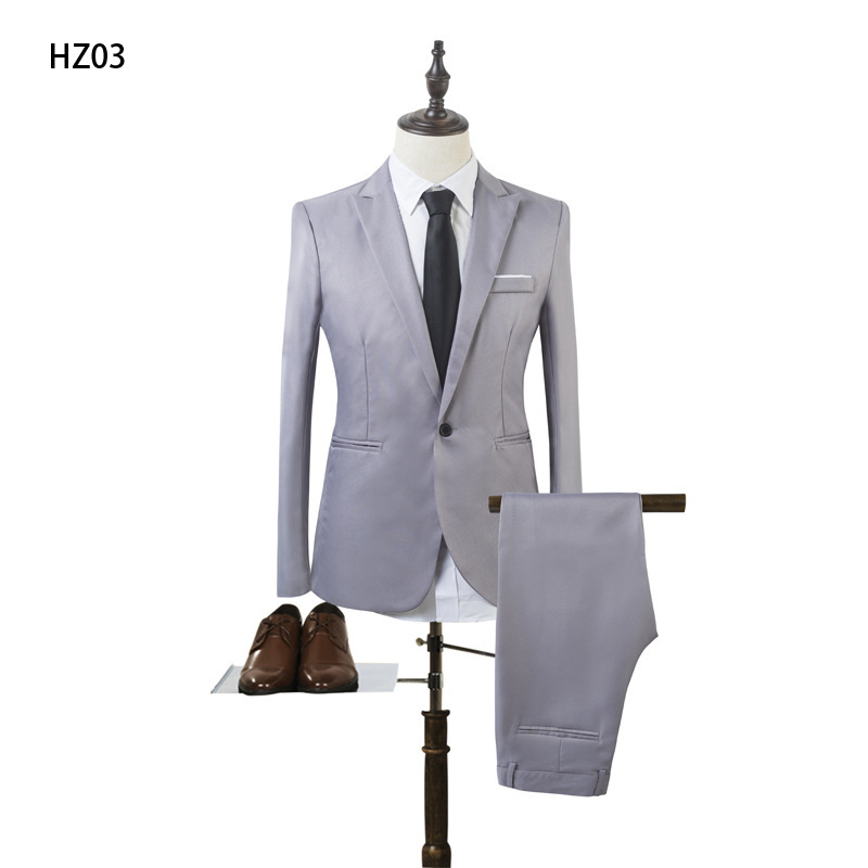 Jancember HZ03 Groom Men Latest Designer 2 Pieces Wedding Dress Suits